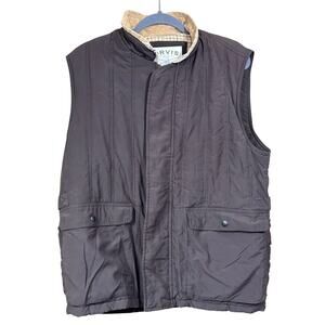 Orvis brown quilted vest, layering, classic, heritage, quiet luxury, outdoors